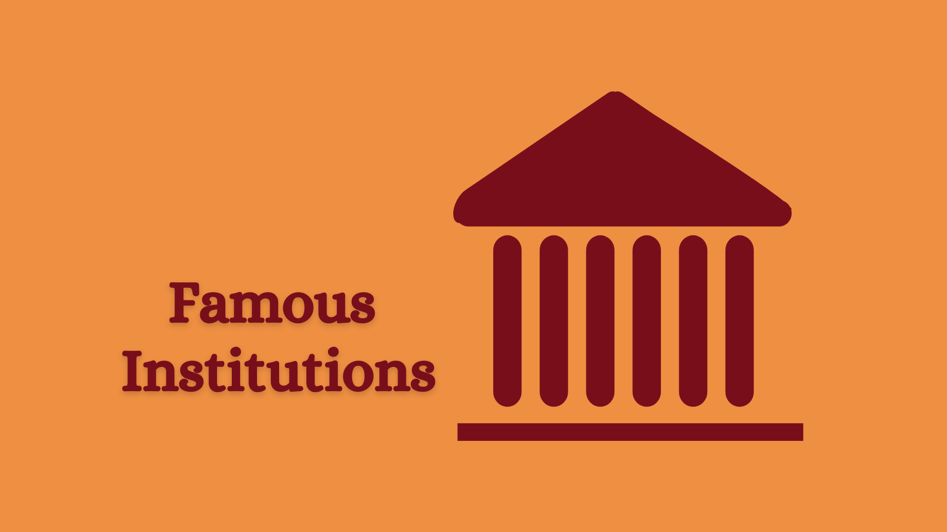 OAV-FAMOUS INSTITUTIONS (PRACTICE SET-1)